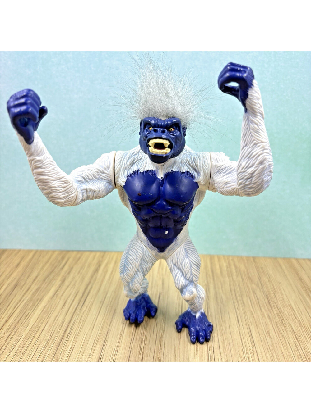 Vintage 1996 Playmates Primal Rage Blizzard 6” White Yeti Figure Atari Video Gam